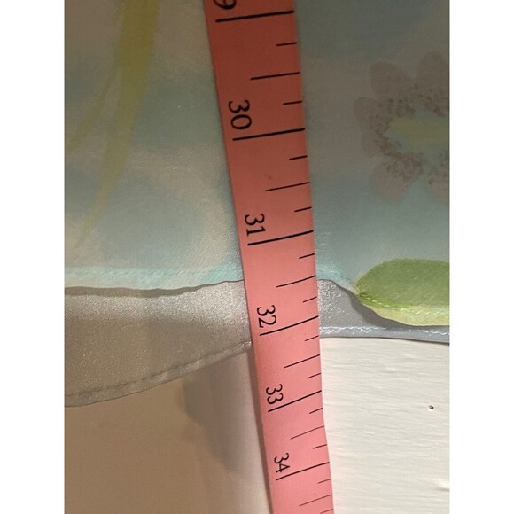 Vintage Lord & Taylor Blue Floral Chemise Slip Dress Plus 2X Romantic Grunge - Picture 11 of 12